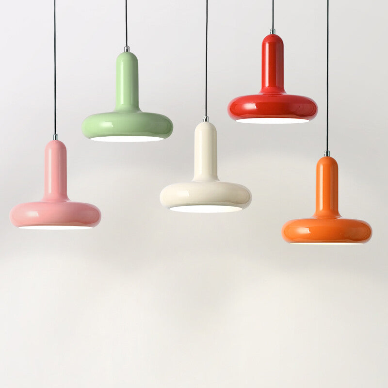Macaron Small Pendant Lamp Modern Cream Style Bedroom Bedside Lamp Fashionable and Simple Lamp