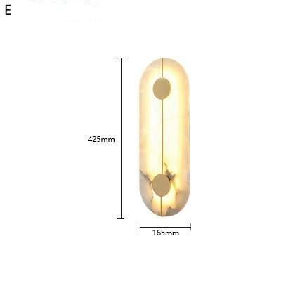 Nordic Dolomite Wall Lamp Bedroom Bedside Lamp Light Luxury Modern Creative Designer Living Room Long Copper Wall Lamp
