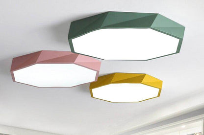 Led Ceiling Light Colorful  Macarons Indoor Light For Living Room Bedroom Luminaria Teto Aisle High 6cm Home Lighting Fixture