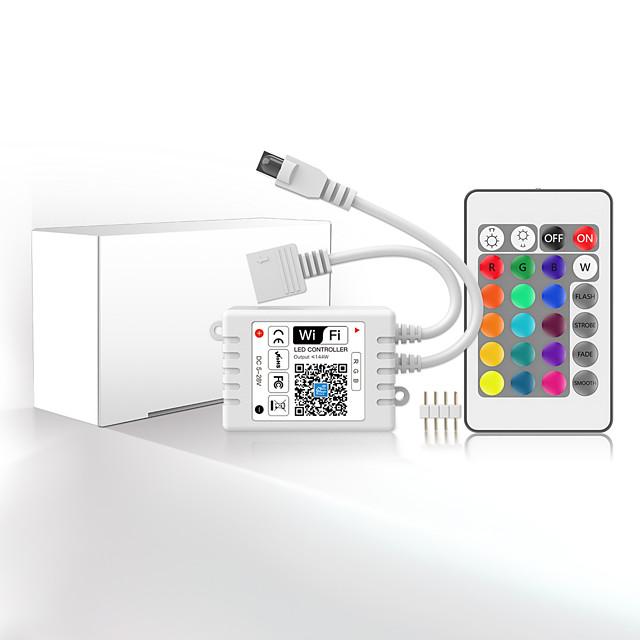 Intelligent Dimming App Control Flexible Led Strip Lights 15M (3x5M) 2835 RGB SMD IR 24 Key Controller with 12V 3A Adapter Kit