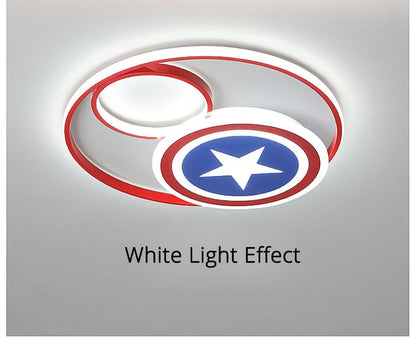 Captain LED Ceiling Lights Boy's Girl's Study Room Bedroom Modern Lamp Lighting New Fixture Remote Control Luminaria