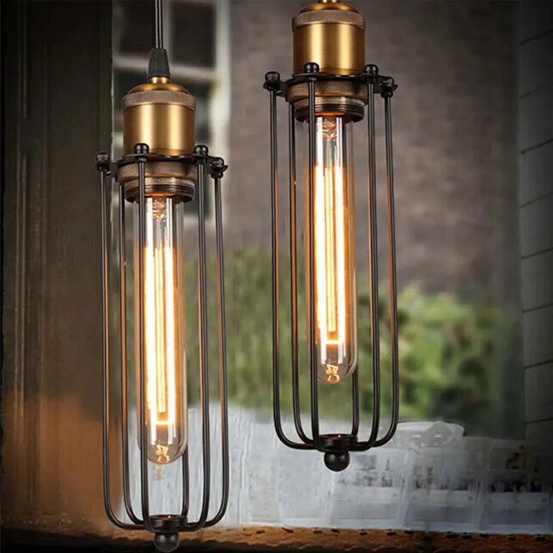 Industrial Style Creative Restaurant Small Chandelier American Retro Iron Bar Table Cafe Internet Cafe Industrial Style Lamp
