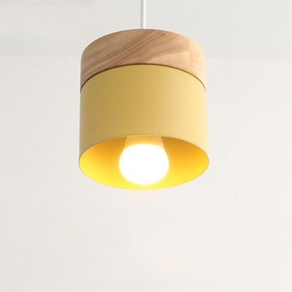 LED Wood Pendant Light Modern Nordic Pendant Lamp LED Pendant Lighting Bedroom Bedside Study Corridor Hotel Pendant Lamps
