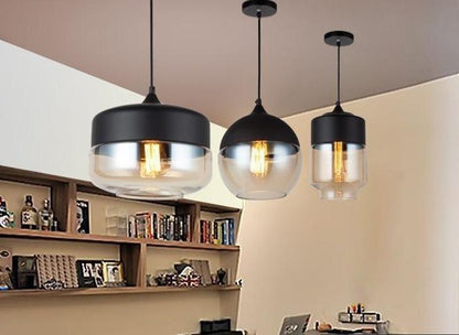 Glass Nordic Modern Pendant Lamp Dinning Room Bar Cafe Loft Vintage Light Hanging Lights Industrial Lighting Fixtures LED