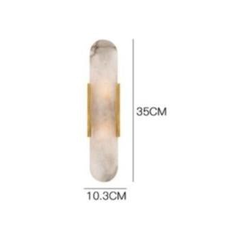Nordic Modern Simple Copper Marble Wall Lamp Stair Study Bedroom Copper Wall Lamp