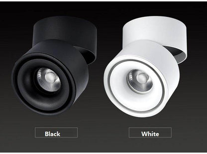 LED Surface Mounted Ceiling Light Foldable and 360 Degree Rotatable COB Background Light