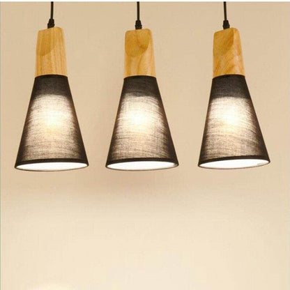 Modern Lights Pendant , Natural Wooden Pendant Lamp Lighting Fixture For Cafe Bar Living Room Kitchen Island Lamp