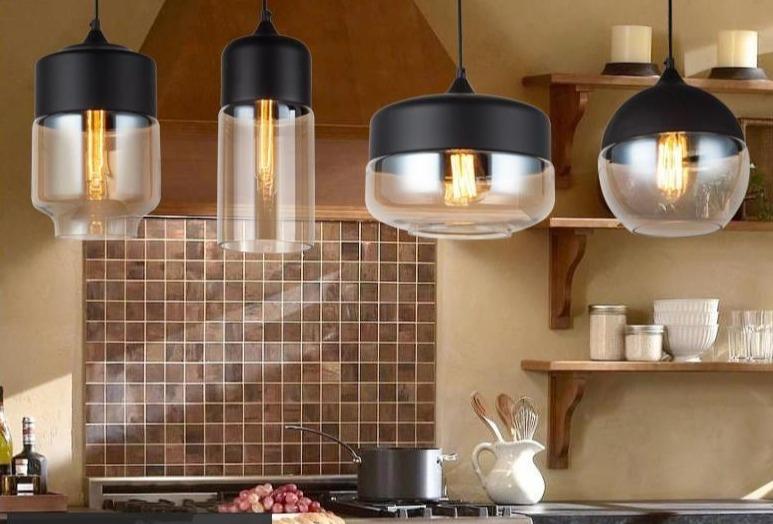 Glass Nordic Modern Pendant Lamp Dinning Room Bar Cafe Loft Vintage Light Hanging Lights Industrial Lighting Fixtures LED
