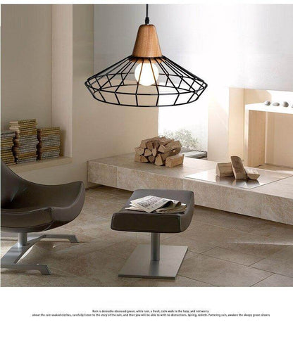 Nordic Vintage Wood Pulley Pendant Light Industrial Lighting Fixtures Retro Hanglamp For Bar Living Room Restuarant