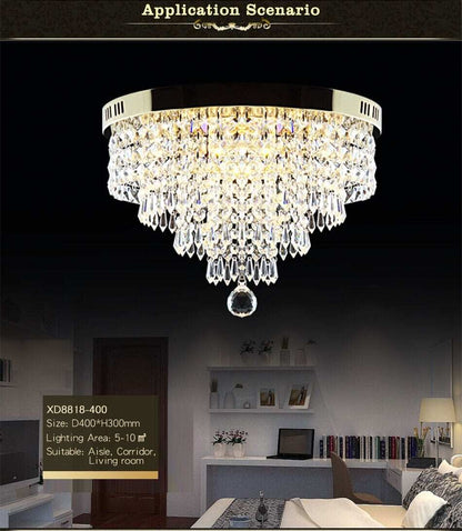 Modern Crystal Pendant Lights LED Corridor LED Pendant Crystal Lights Living Room Crystal Pendant lamp