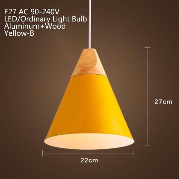 Nordic Modern Macaron Combination Wooden Pendant Lamp Loft Restaurant Cafe Decoration Pendant Light Bedroom Bedside Hanging Lamp