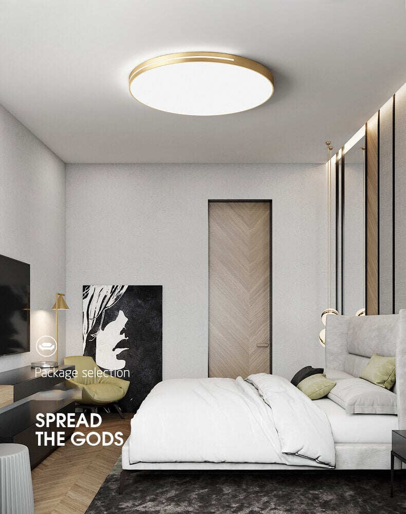 Modern atmosphere light luxury ultra thin ceiling lamp bedroom living room kitchen dining room ceiling lamp