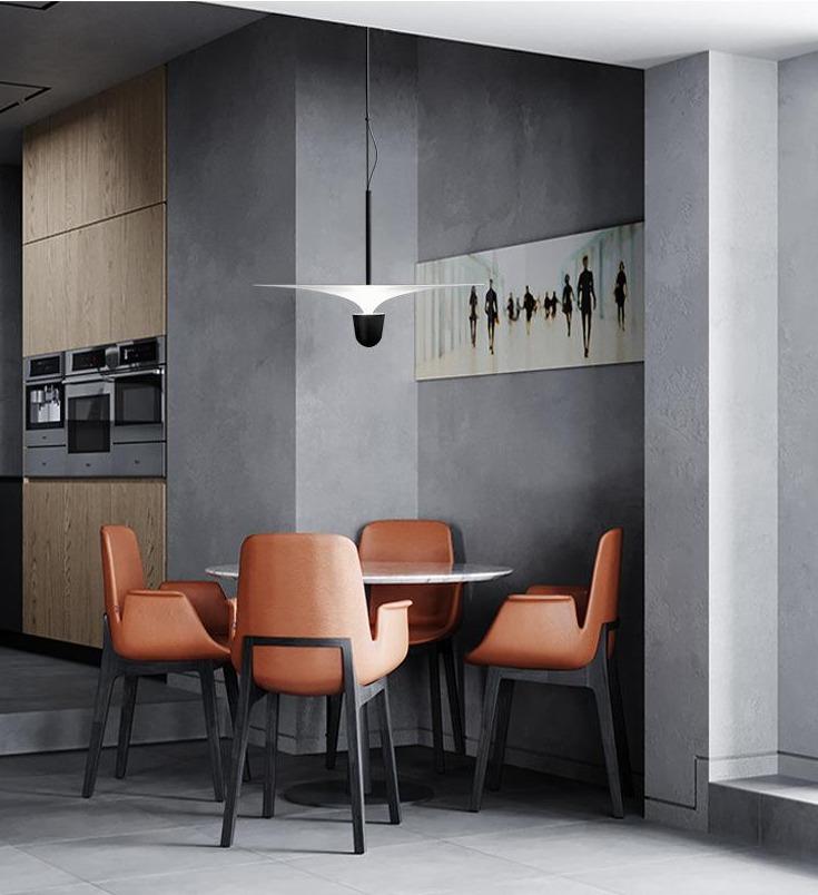 Minimalist Lamp Creative Personality Postmodern Light Luxury Lamp Ins Long Line Chandelier