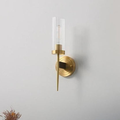 American Modern Minimalist Light Luxury Bedroom Lamps All Copper Wall Lamps