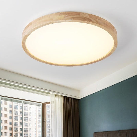 LED Ceiling Light Modern Lamp Panel Living Room Round Lighting Fixture Remote Control