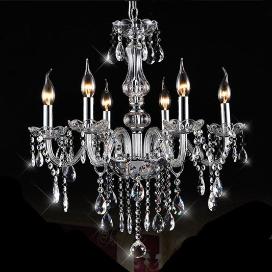Bedroom Living Room Lamp Hotel European-style Crystal Lamp Restaurant Chandelier Creative Lamps