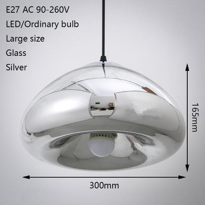 Art Deco Modern Novelty Glass Pendant Light LED E27 With 3 Colors For Parlor Bedroom Dining Room Cafe Hotel Restaurant Office