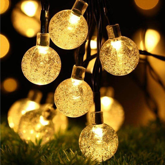 10M 50Led Solar Powered Bulbs Led String Lights for Outdoor Lighting Courtyard Street Garden Led Fairy Lights Christmas Garland