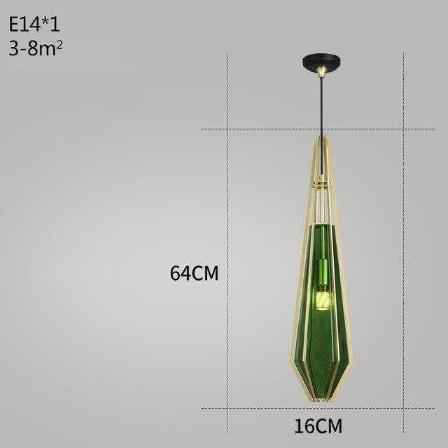 Post Modern Glass Pendant Light Hanging Nordic Living Room Walk In Closet Gold Pendant Lamp Suspension Lighting Fixture
