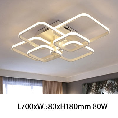 Rectangle Acrylic Aluminum Modern Led ceiling lights for living room bedroom  White Ceiling Lamp Fixtures