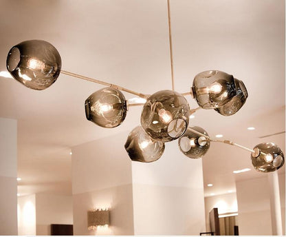 Modern Glass Pendant Light Nordic Dining Room Kitchen Light Designer Hanging Lamps Avize Lustre Lighting