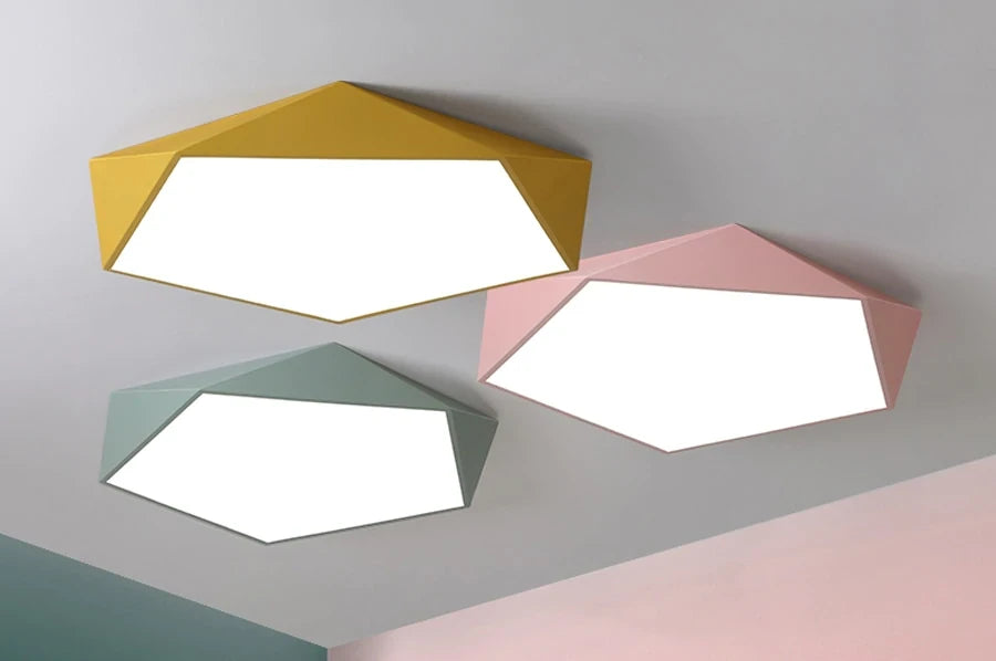 Macarons Ceiling Lights Colorful Lampshade Lamp For Living Room Bedroom Kids Room Ceiling Mount Indoor Lights Ceiling Lights