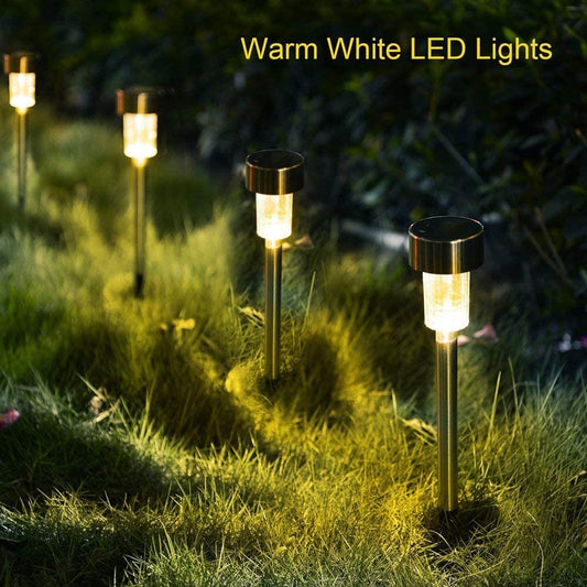 LED Solar Garden Lights Outdoor Solar Powered Lamp Lantern Waterproof Led Landscape Lighting Pathway Patio Yard Lawn Decoration