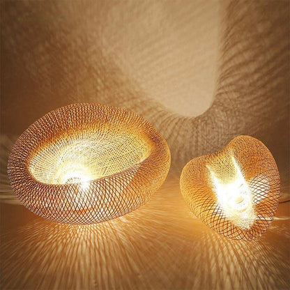 Bamboo LED E27 Wicker Rattan Wave Shade Pendant Light Vintage Japanese Lamp Suspension Home Indoor Dining Table Room Lighting