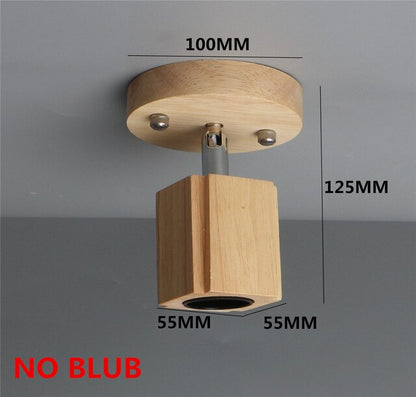 Nordic Ceiling Lamp LED Indoor Light Wood Pendant The Modern Restaurant Shop Bar Living Dining Room Corridor Lighting Fixture
