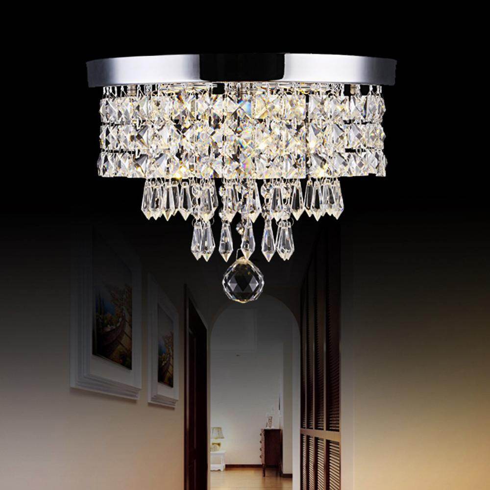 Modern Crystal Pendant Lights LED Corridor LED Pendant Crystal Lights Living Room Crystal Pendant lamp