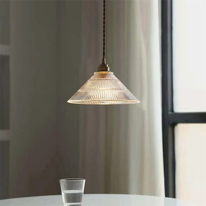 LED French glass chandelier for bedside, bar, dining room minimalist home decoration, pendant wire 1.5M