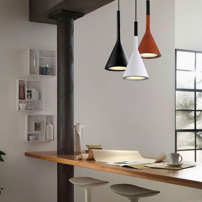 LED  Pendant Lights Imitation Concrete Resin Hanging Lamp Black White Red /Grey For Restaurant Bedroom Home Decor Lighting