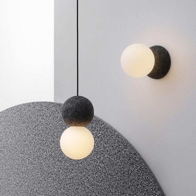 Nordic Cement Hanging Lamp Modern Simplicity Pendant Lamp LED G9 For Cafe Living Room Bedroom Bedside Bar Pendant Lights