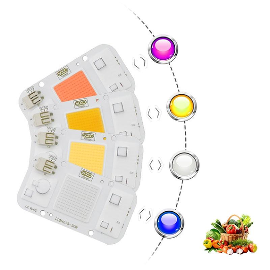 1pcs Hydroponice 20w 30w 50w cob led grow light chip full spectrum 380nm-780nm for Indoor Plant Seedling Grow and Flower