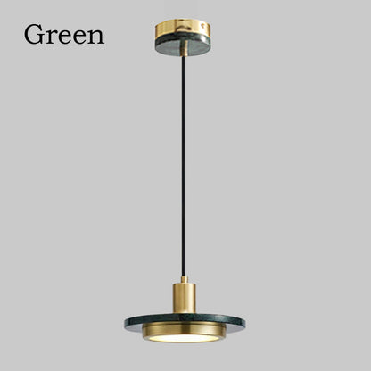 Postmodern LED Marble Pendant Lights Dining Table Luxury Marble Hanging Light Chandelier Bedroom Lamp