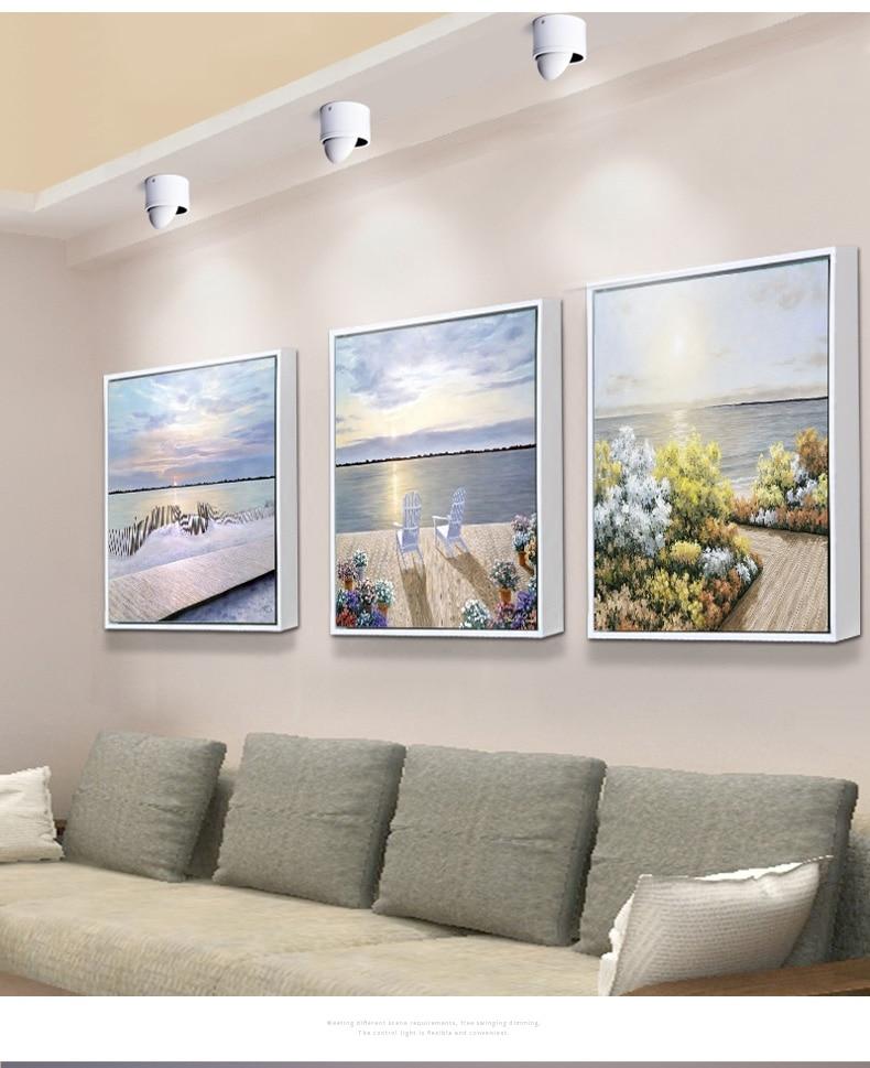 Angle Adjustable Dimmable Surface Mounted Downlight Ceiling Lamp 5W 7W 9W 15W LED COB Spot Light AC Ceiling Light