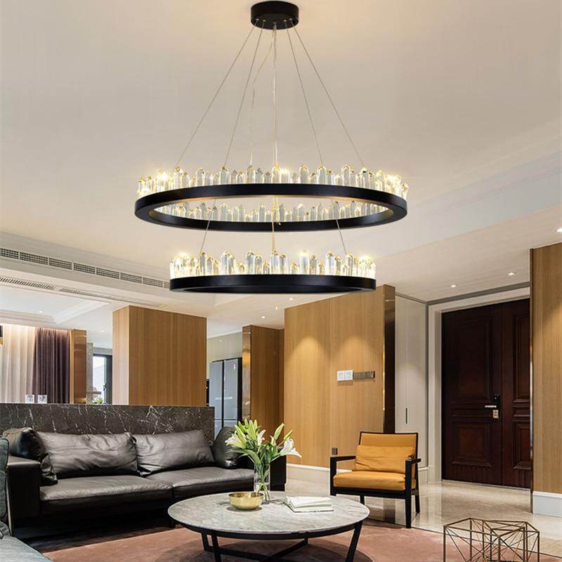 Modern Chandelier Lustre LED Living Room Crystal Lamp Hotel Villa Exhibition Hall Art Decoration LED Crystal Chandeliers Pendant