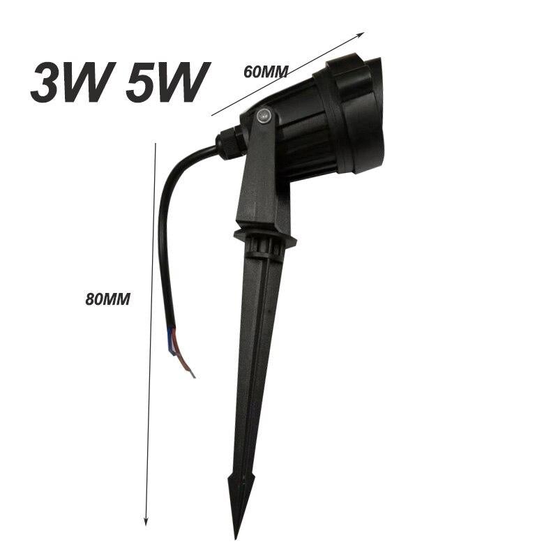 LED COB Garden lighting 3W 5W 12W Outdoor Spike Lawn Lamp Waterproof Lighting Led Light Garden Path Spotlights