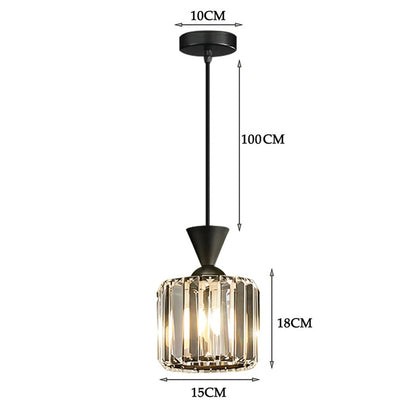 Modern Crystal Pendant Light Luxury Ceiling Chandelier Hanging Lamp for Dining Living Room Bedroom Shop Bar Cafe Drop Home Decor