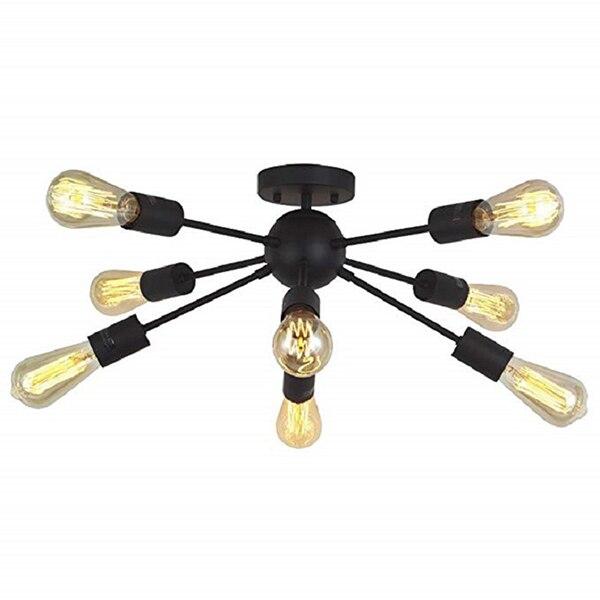 Industrial Modern Minimalist Creative Design LED E27 Wrought Iron Plating Ceiling Lamp Lobby Store Living Room Hotel Cafe Bar