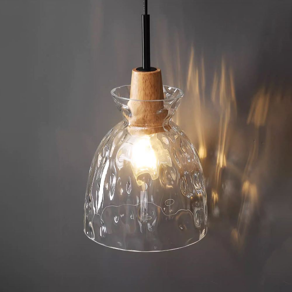 Nordic Lamp Clear Glass Lampshade Bedroom Living Room pendant lights Kitchen Dining chandeliers Restaurant Decor Hanging Lights