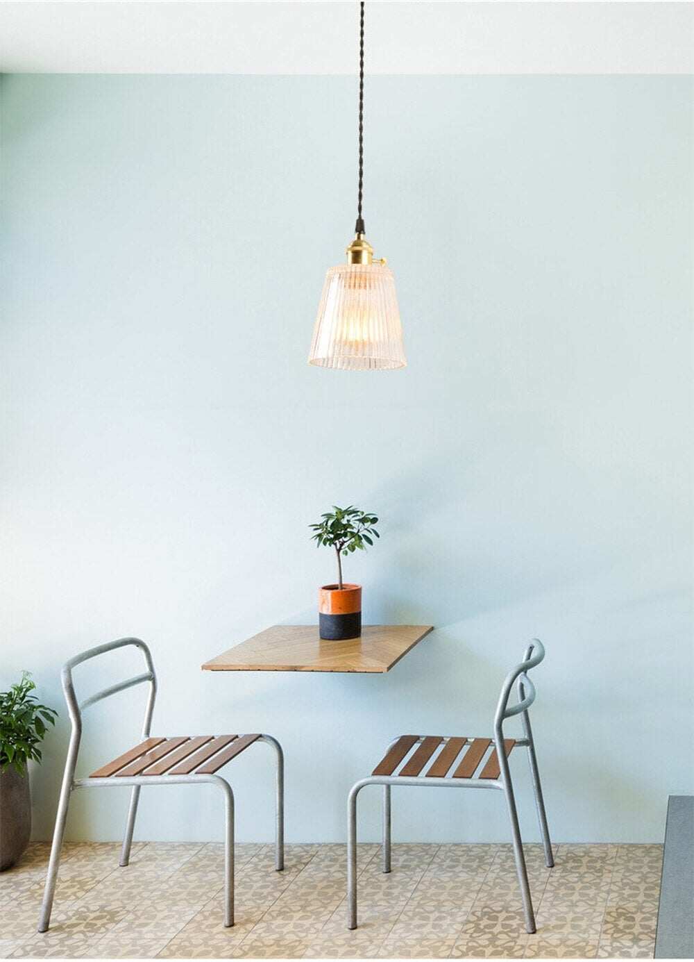 LED Brass Glass Pendant Lights E27 125mm Hanging Lamps Minimalist Personality Restaurant Bar Terrace Cafe Decorative Luminair
