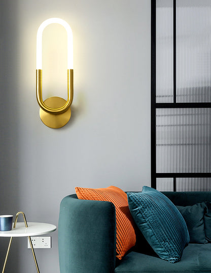U-shaped Wall lamp Modern designer Creative Study Living room Bedroom Wall light Bedhead