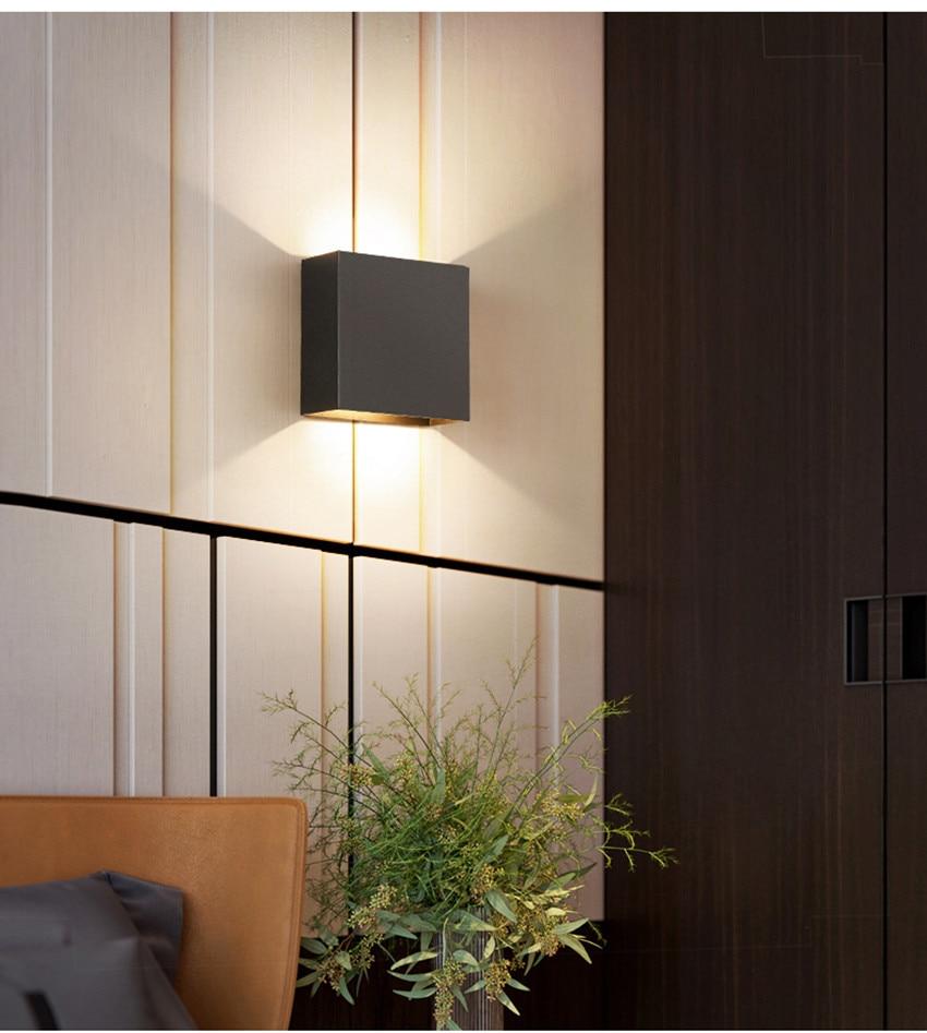 6W Up and Down Wall Lamps Dimmable LED Aluminium Wall Light LED Wall Lamp For Bedroom Living Room Corridor Aside Lighting BL06