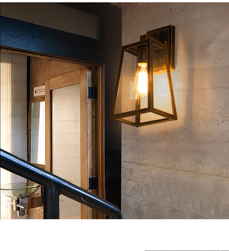 Retro Loft Outdoor Lamp Industrial Vintage Garden Light Restaurant Porch Cafe Lamp Bedside Wall