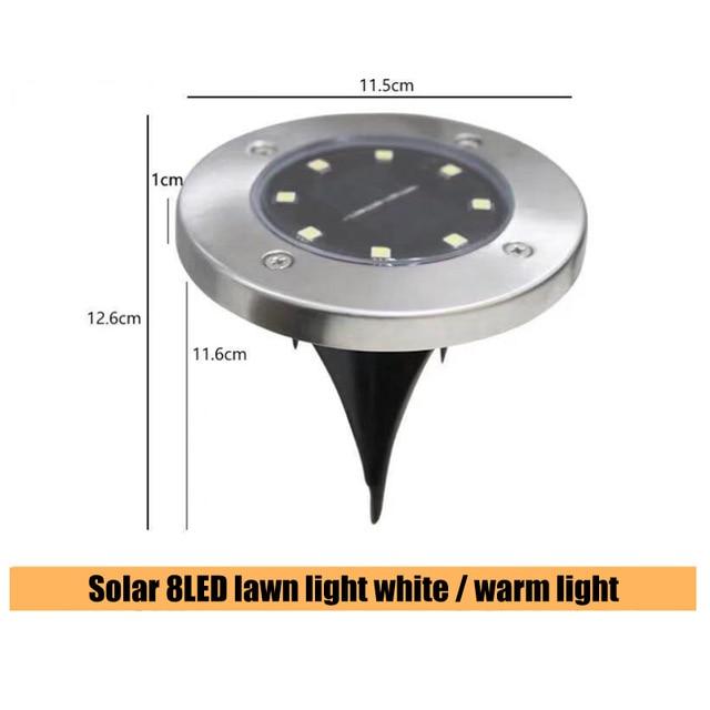 16 LEDs Ground Light Solar Powered Garden Landscape Lawn Lamp Buried Light Outdoor Road Stairs Decking light With light Sensor