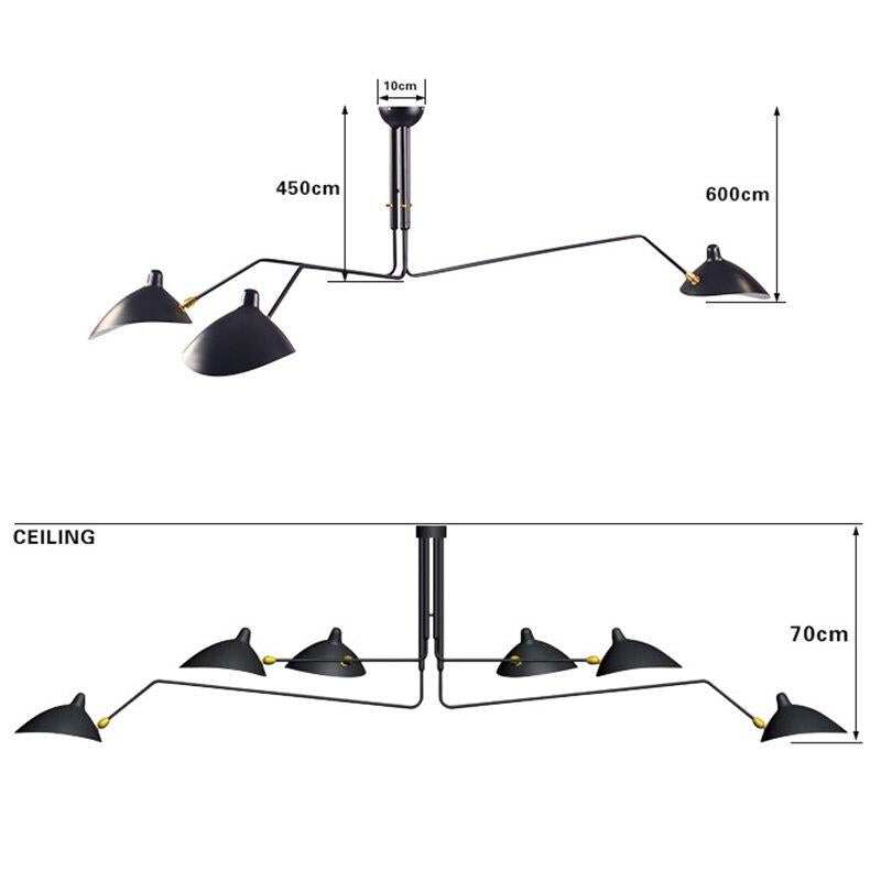 Modern Multi Heads Nordic Retro Pendant Lamps Stores Restaurants Designer Creative Pendant Light For Decoration