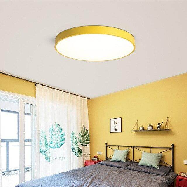 LED Modern Ceiling Lamp Acryl Round 5cm Super Thin Surface Mount Dia 30CM LED Ceiling Light For Living Room Bedroom Kitchen