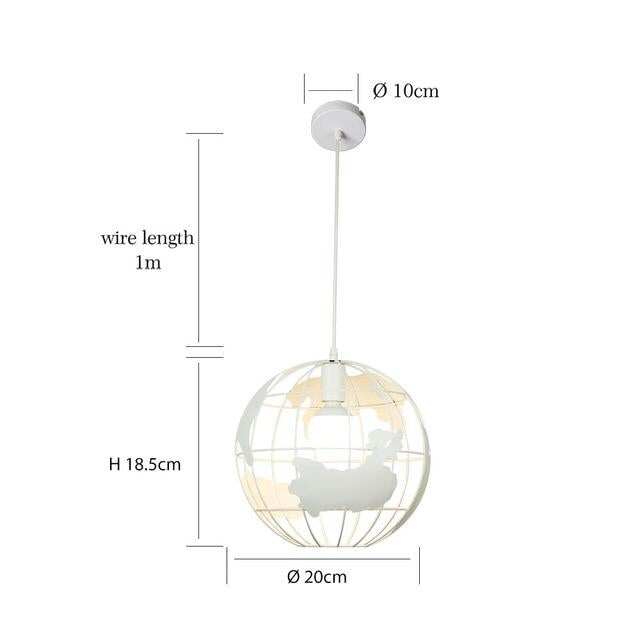 Modern Global Earth Pendant Lights suspension luminaire for Living Room Restaurant Home Lighting Fixtures pendant lamps