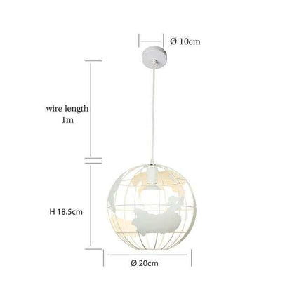 Modern Global Earth Pendant Lights suspension luminaire for Living Room Restaurant Home Lighting Fixtures pendant lamps